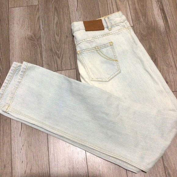 Maje distressed button front jeans small - Picture 1 of 8